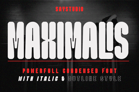 Maximalis Font - Edgy font