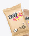 Two Kraft Snack Packages Mockup