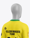 Full Soccer Kit w/ Mannequin Mockup - Back Half Side View