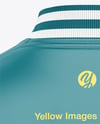 Satin Varsity Zip-Up Jacket Mockup