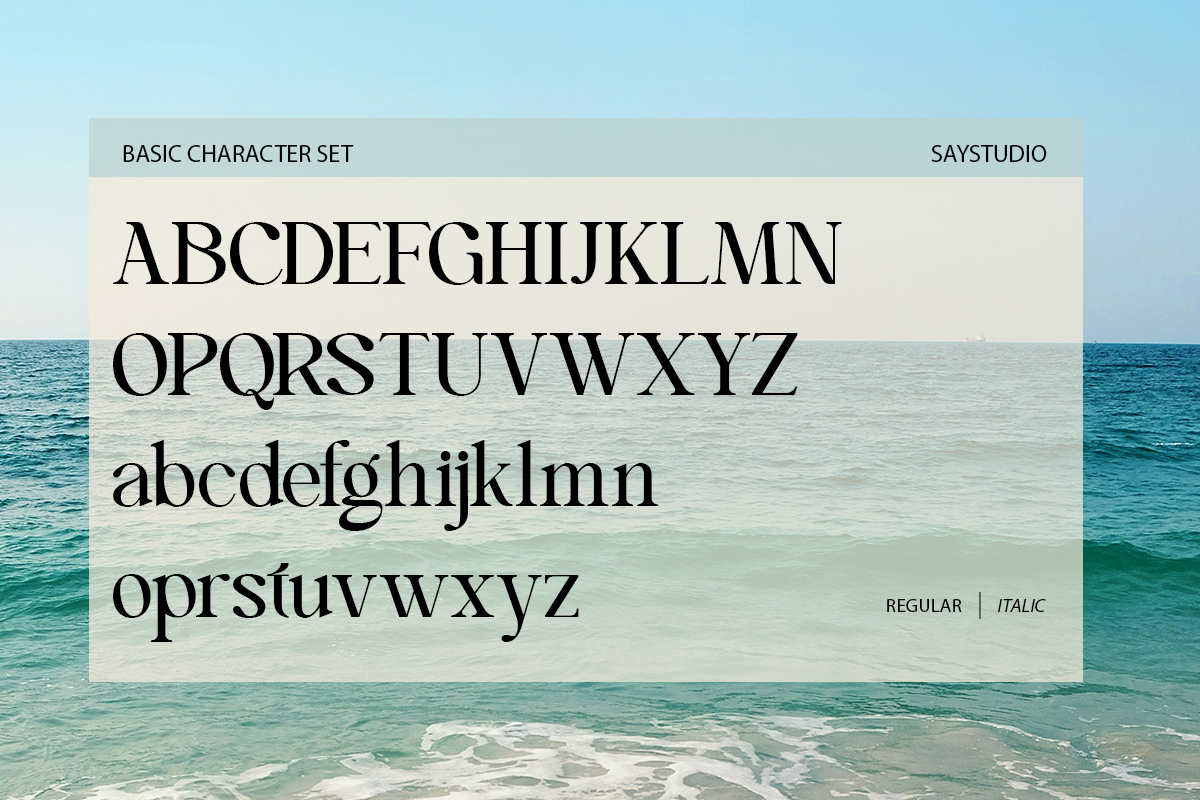 Blue Mirage - Modern Serif Font