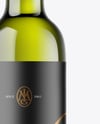 Green Glass White Wine Bottle Mockup