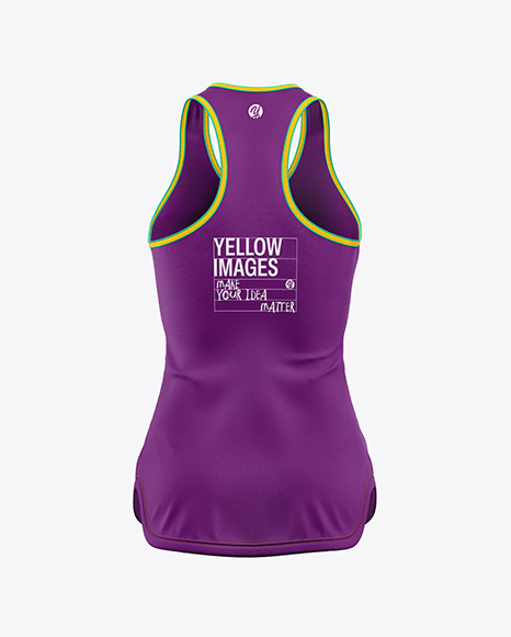 Women's Tank Top Mockup - Back View