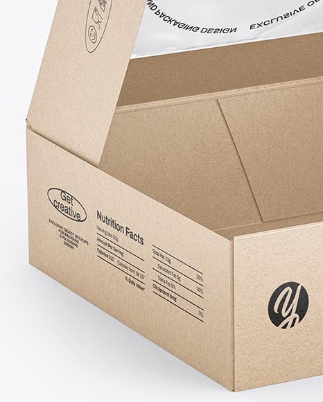 Kraft Paper Cake Box Mockup