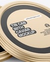 Tin Can with Black Caviar Mockup