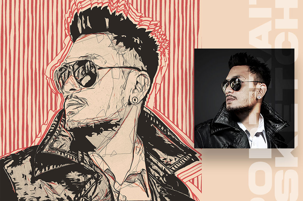 Portrait Sketch Photo Effects
