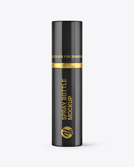 Glossy Spray Bottle Mockup