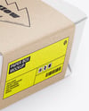 Paper Food Box in Kraft Paper Sleeve Mockup