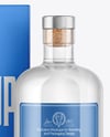 Gin Bottle with Box Mockup