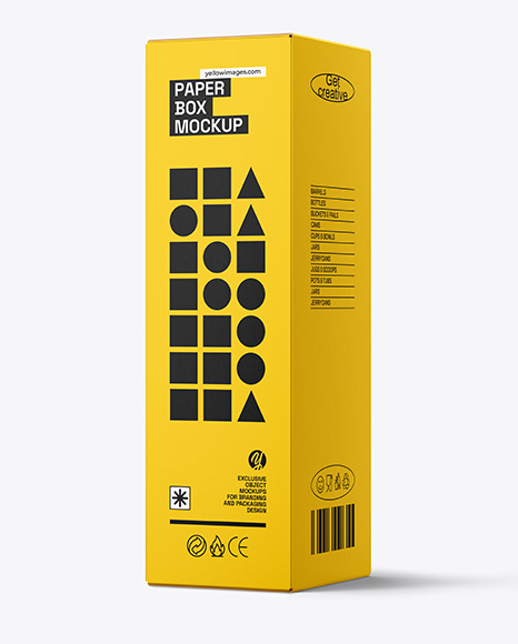 Glossy Sachets in Display Box Mockup