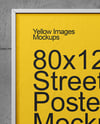 Framed Poster on a Wall Mockup