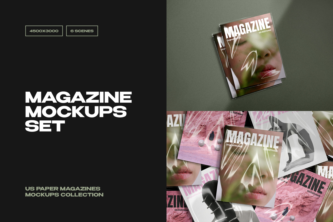 US Paper Magazine Mockups