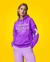 A Woman in a Hoodie Mockup