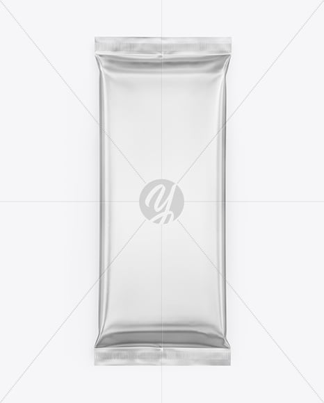 Matte Metallic Snack Package Mockup