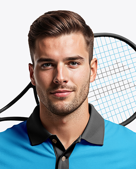 Man Wearing Tennis Uniform Mockup