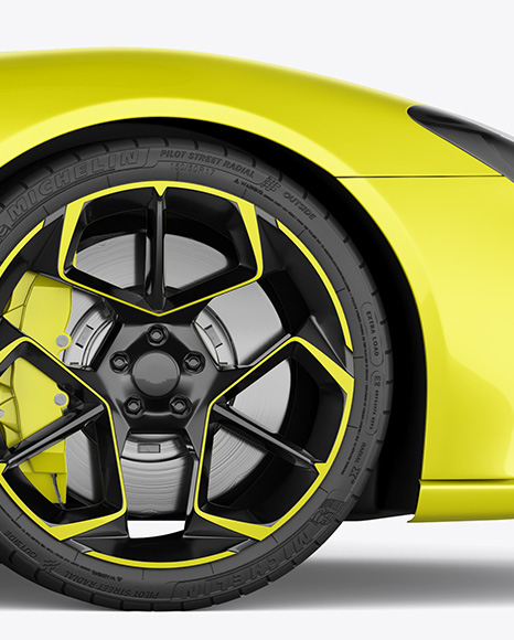 Sport Car Mockup - Side View