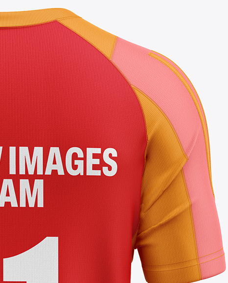 Training Short Sleeve Kit Mockup - Back View