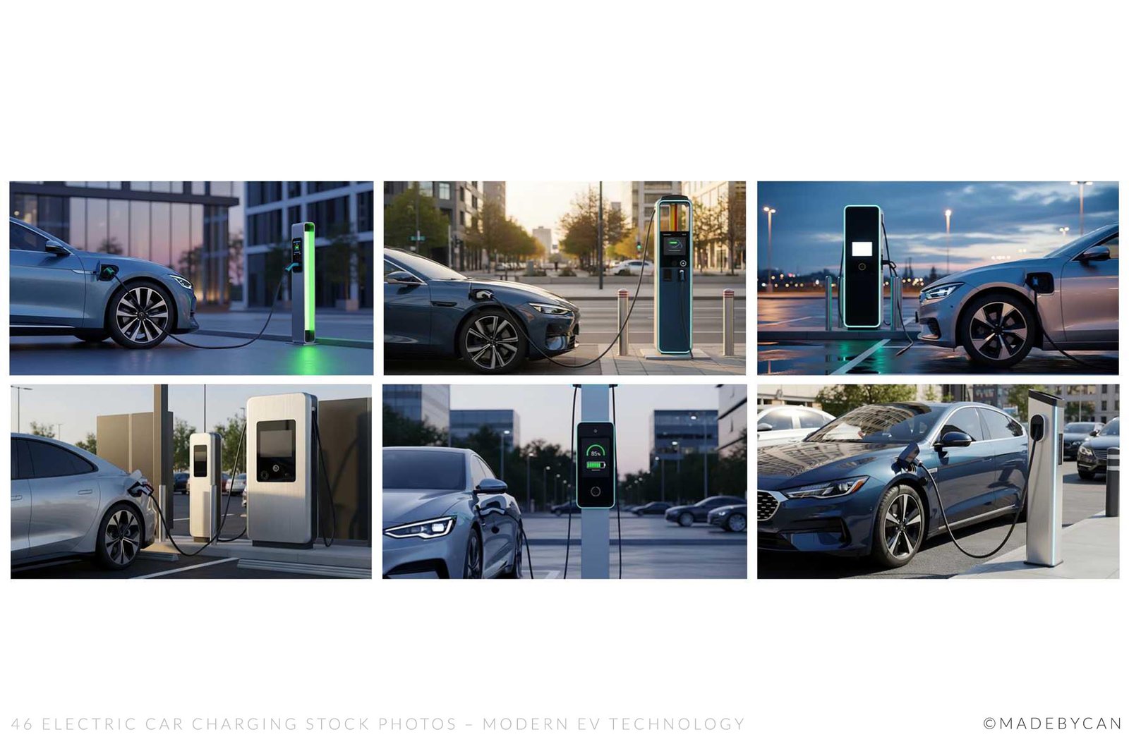 46 Electric Car Charging Stock Photos – Modern EV Technology