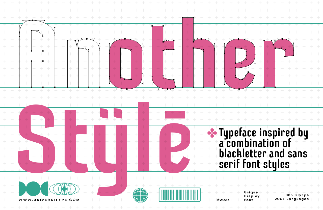 UT Rosantura - A Unique Display Font