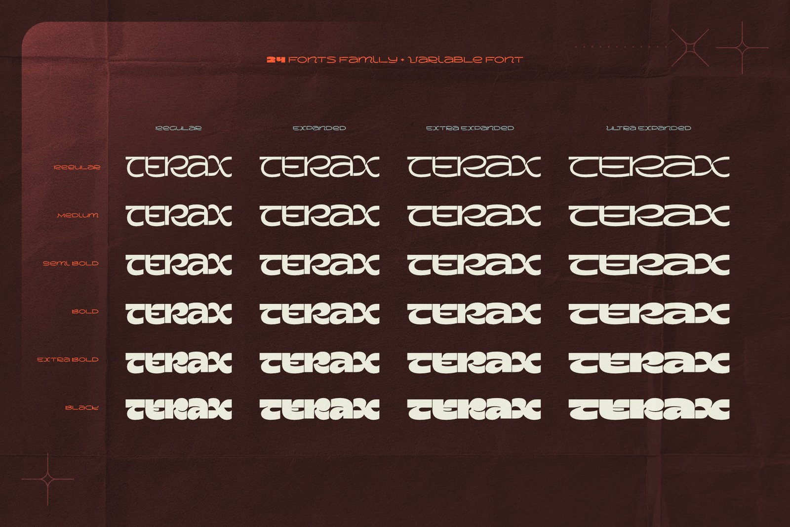 Terax Dimention Font Family