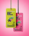 Two Paper Clothing Tags Mockup