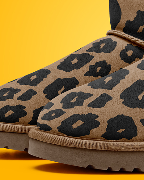 Pair of Women's UGG Boots Mockup