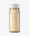 Spice Glass Jar with Garlic Powder Mockup