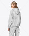 A Woman in a Hoodie Mockup