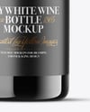 Dark Glass Wine Bottle Mockup