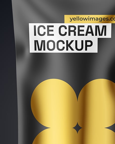 Matte Ice Cream Package Mockup