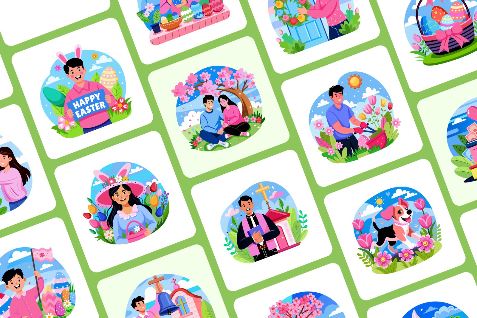 Easter Illustrations Bundle