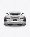 Sport Car Mockup - Back View