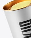 Tall Whiskey Bottle with Tube Mockup