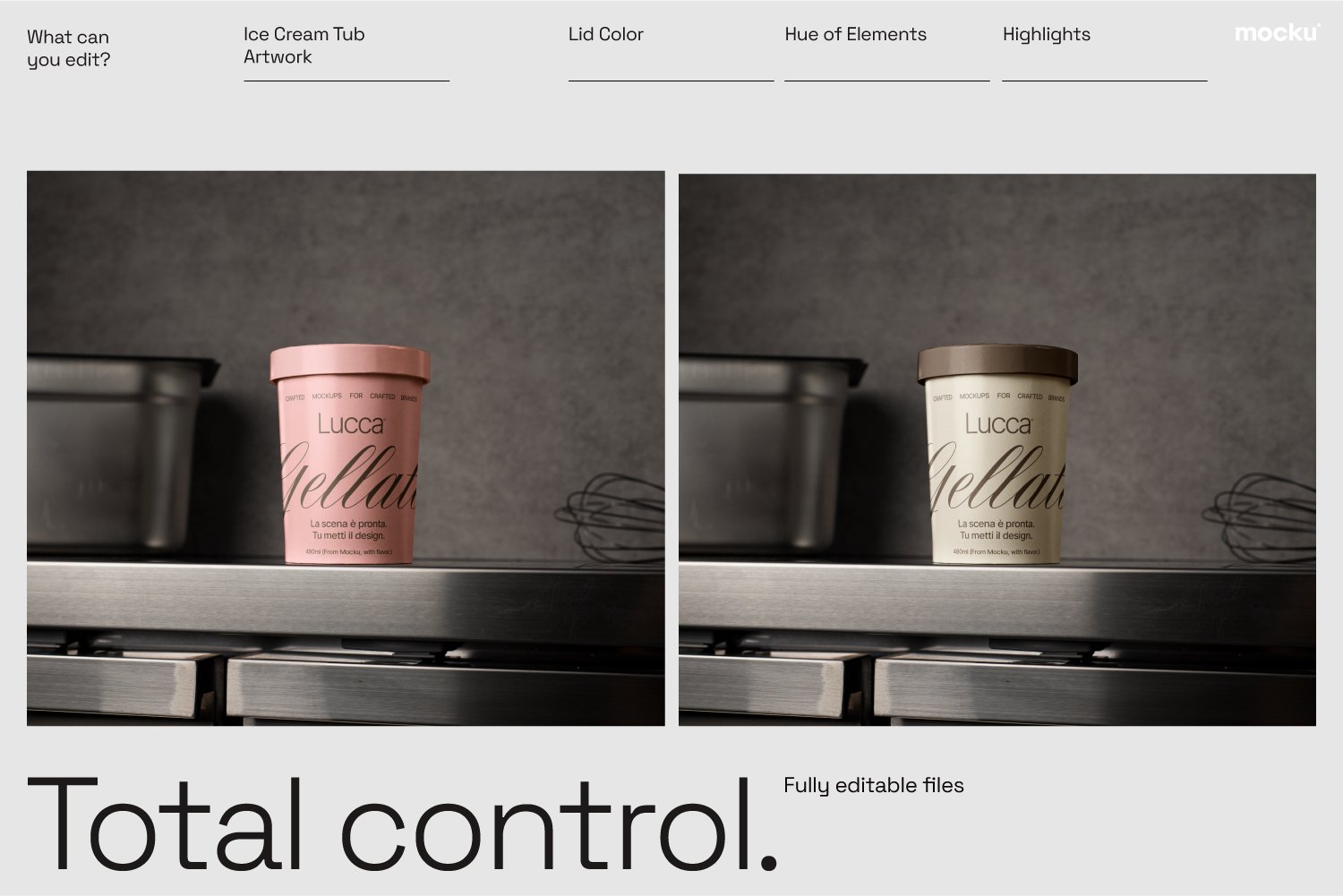 Gelato Branding Mockup Set