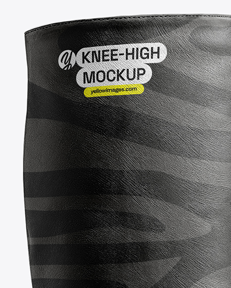 Women's High-Knee Boot Mockup
