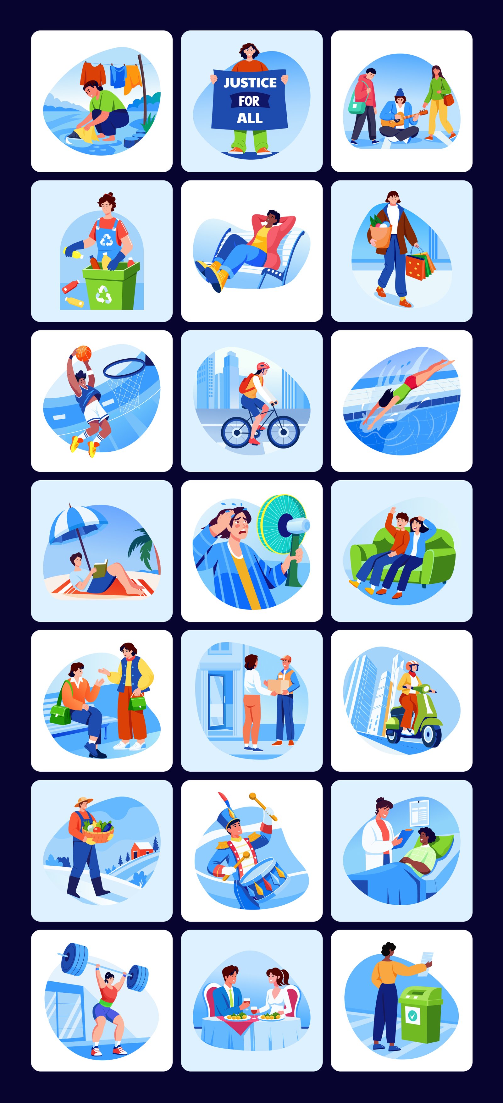 Citizens Illustration Set