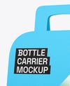 Textured Paper Bottle Carrier Mockup