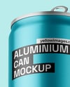 Textured Aluminium Drink Can Mockup