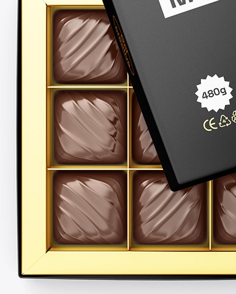 Chocolate Sweets Box Mockup