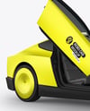 Electric RoboCab W/The Doors Open Mockup - Half Side View