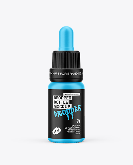 Matte Dropper Bottle Mockup