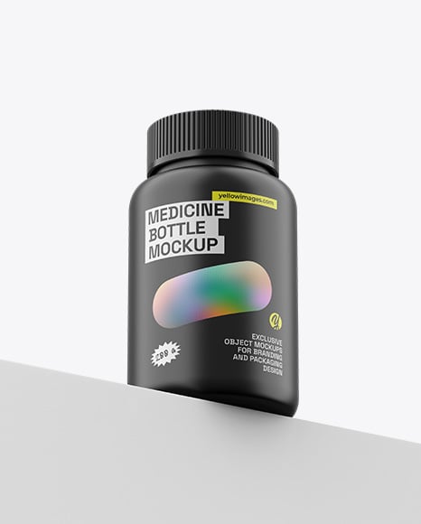 Matte Medicine Pill Bottle Mockup - Mockups