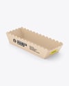 Kraft Paper Food Tray with Hot Dog Mockup