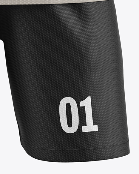 Kids V-Neck Sports Kit Mockup - Front View