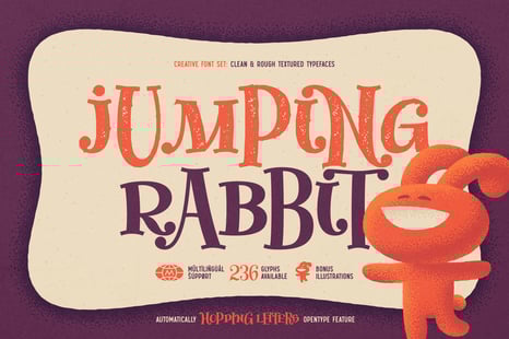Jumping Rabbit - Funny Font - Fonts