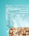 Transparent Pouch with Phistachios Mockup