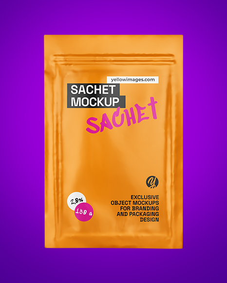 Matte Sachet Mockup