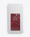 Milk Chocolate Bar with Raspberry Slices Mockup