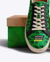 Pair of Sneakers with Shoe Box Mockup