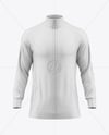 Long Sleeve Training Jacket Mockup - Front View